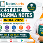 Best Free D.Pharma Notes India 2026 | Noteskarts, D.Pharma notes free PDF, D Pharma 1st year notes Hindi, D Pharma 2nd year notes, free pharmacy notes India 2026, D.Pharma study material PCI ER 2020