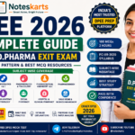 DPEE 2026 Complete Guide | D.Pharma Exit Exam Syllabus, MCQs | Noteskarts, Everything you need for DPEE 2026: exam pattern, subject-wise syllabus, MCQ practice tests, and study strategy from Noteskarts — India's trusted pharmacy exam prep platform. DPEE 2026, D.Pharma Exit Exam, DPEE MCQ, DPEE syllabus 2026, DPEE mock test, D Pharma exit exam preparation, PCI DPEE