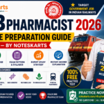 RRB Pharmacist 2026: Complete Preparation Guide with MCQs — By Noteskarts, RRB Pharmacist 2026 Preparation | MCQ Practice Test | Noteskarts, Prepare for RRB Pharmacist 2026 with Noteskarts. Get subject-wise MCQs, 100-question practice tests, and expert study tips for Pharmaceutics, Pharmacology, and Biochemistry.