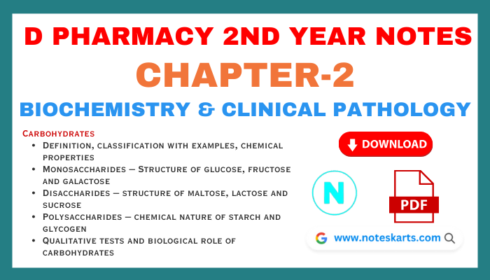 Chapter-2 Carbohydrates, Monosaccharides, Disaccharides, Polysaccharides, Qualitative tests and biological role of carbohydrates, Chapter-2 | Carbohydrates | Biochemistry and Clinical Pathology